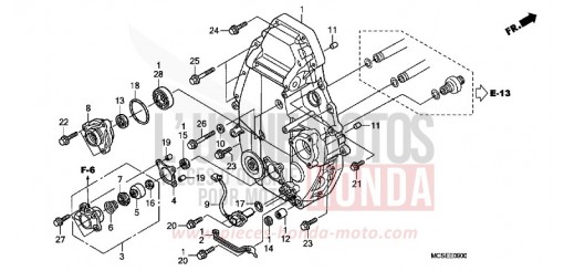 PANNEAU DE CARTER-MOTEUR ST1300AE de 2014